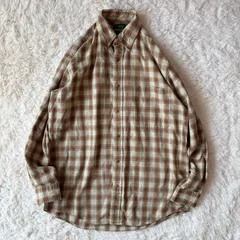J.CREW ジェイクルー 80s 90s 古着 巨人タグ 美品 ネルシャツ L/S BD サイズS