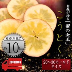 青森県産 ＂ こうとく ( 高徳 ) ＂ りんご【ご家庭用B品10kg】【送料無料】【産地直送】リンゴ 林檎