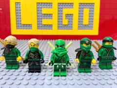 ☆ニンジャゴー☆ レゴ　ミニフィグ　ロイド　５種類セット　緑ニンジャ　グリーン　初期　ドラゴンハンター　人形　忍者　侍