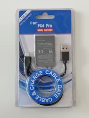 【新品】プレイステーション PlayStation PS4 Pro コントローラー 交換用電池 交換用バッテリー 3.7V 2000mAh USB充電ケーブル付き 1個