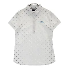 サイズ：L CALLAWAY キャロウェイ  半袖ポロシャツ ドット ホワイト系 [240101418906] ゴルフウェア レディース ストスト