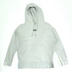 BT508 adidas(アディダス) メンズ 105 サイズ ライトグレー プルオーバー 裏起毛 フード付きTシャツ