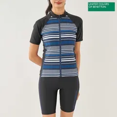 アウトレット特価☆ベネトン レディース フィットネス水着２点セット NV 310027 新品未使用品