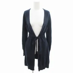 DAY BIRGER ET MIKKELSEN デイビルガーエットミッケルセン ガウンカーディガン 起毛ニット アローズ取扱 アンゴラ混 S 紺 ネイビー /OU