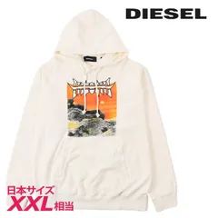 新品・未使用 ディーゼル DIESEL プルオーバースウェットパーカー メンズ グラフィックプリント クラック加工 S-UMMERWELT-C2