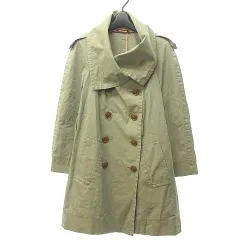 ヴィヴィアンウエストウッドレッドレーベル Vivienne Westwood RED LABEL トレンチコート 玉虫色 長袖 カーキ 緑 グリーン 2 約M 0112 IBO34のサムネイル
