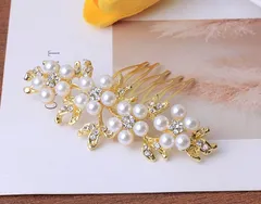 ヘアアクセサリー 結婚式 パール コーム 髪飾り ビジュー 和装 パーティー