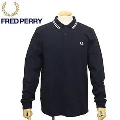 FRED PERRY (フレッドペリー) M3636 LONG SLEEVE TWIN TIPPED SHIRT 長袖 ティップライン ポロシャツ FP538 全3色 NAVY／WHITE M