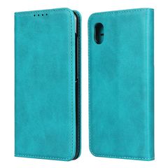 Galaxy A20 SC-02M SCV46 ケース 手帳型 カバー サムスン ギャラクシー a20 sc-02m 手帳ケース Zouzt 合成皮革 財布型 カード収納 ベルトなし マグネット スタンド - スカイブルー