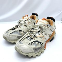 【中古】BALENCIAGA TRACK TRAINERS サイズ43 ホワイト/オレンジ 542023 バレンシアガ トラックトレーナー[19]