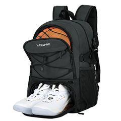 バスケ リュック バスケットボール バッグ サッカー ボールケース バックパック スポーツバッグ シューズ収納 軽量 大容量 多機能 ボール収納 学生 大人 少年用 通勤 通学 部活 旅行用