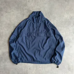 00s/OLD GAP/ギャップ/アノラックジャケット/裏メッシュ/裾ドローコード/プルオーバー/立ち襟/スタンドカラー/ブルー/M/jmaple