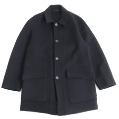 美品◆ALFRED DUNHILL アルフレッドダンヒル ロゴボタン ウール100% ミドル丈 ハーフコート ブラック S イタリア製 正規品 メンズ オススメ r07-st30306-141のサムネイル