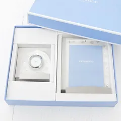 【三重店】ウェッジウッド プシュケ クリア クロック＆ピクチャーフレーム セット(WEDGEWOOD/写真立て/フォトフレーム/置き時計/置時計)【426-C135】