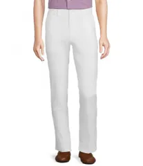 【送料無料】 ダニエル クレミュ メンズ カジュアルパンツ ボトムス Blue Label 25th Anniversary Soho Tailored Fit Flat Front Garment Dyed Pants Lucent White