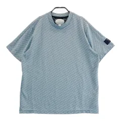 サイズ：O ADIDAS GOLF アディダスゴルフ H54069 ADICROSS ハイネック半袖Tシャツ 総柄 ブルー系 [240101511889] ゴルフウェア メンズ ストスト