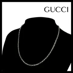 【GUCCI】ベネチアンチェーン ネックレス SV925 SILVER/シルバー 総重量約6.9g チェーン切れ ペンダント グッチ (MM-279)
