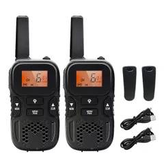 新品 特定小電力トランシーバー子供 TRH R8 充電式 省電力 小型無線機 2台セット、小型軽量、免許・資格不要、クリアな音質、トランシーバー初心者・お子供でも手軽に扱えます