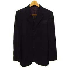 タケオキクチ テーラードジャケット ウール混 ストレッチ ブランド アウター 日本製 黒 メンズ 3サイズ ブラック TAKEO KIKUCHI 【中古】