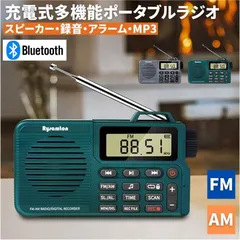ポケット ラジオ ポータブル FM AM 対応 録音 収音 音楽プレイヤー スピーカー ブルートゥース bluetooth 充電式 時計 目覚まし時計 ミニラジオ 小型ラジオ 携帯ラジオ 通勤ラジオ LCD 液晶 画面 ディスプレー 高感度 ロック機能搭載