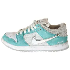 NIKE SB (ナイキエスビー) DUNK LOW PRO QS APRIL SKATEBOARDS FD2562-400 ダンク エイプリル スケートボード ローカットスニーカー ホワイト/ブルー US5/23.5cm レディース
