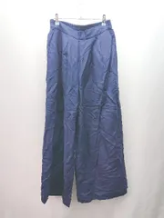 ◇ FREAK'S STORE フリークスストア ウエストゴム ツータック 薄手 シンプル 裏地 パンツ サイズM ブルー レディース E  【1309250035305】