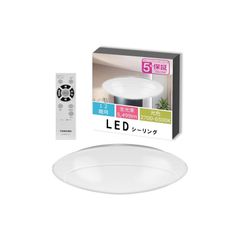 【節電】東芝 LEDシーリングライト[日本製] 調光・調色タイプ 12畳(日本照明工業会基準)5499lm シンプル しっかり明るい キレイに光る LED常夜灯 おやすみタイマー リモコン付き NLEH12027E-LC