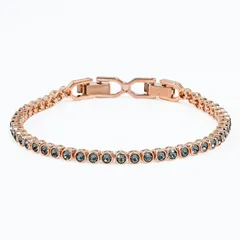 スワロフスキー SWAROVSKI ブレスレット Imber Emily Tennis ブラック ローズゴールド 5734240 ジュエリー アクセサリー