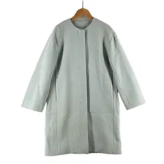 BEAMS LIGHTS ビームスライツ レディース ステンカラーコート ウール ブルー 38【中古】