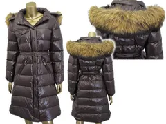 ＣＵＯＲＥダウンコート　CDL10002 243　ブラウンフードリアルファー