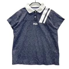 サイズ：0 PGG PEARLY GATES パーリーゲイツ  半袖ポロシャツ 総柄 ネイビー系 [240101525919] ゴルフウェア レディース ストスト