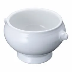 白磁チャイナペインティングスープチューリン 陶器 蓋付きボウル35cm