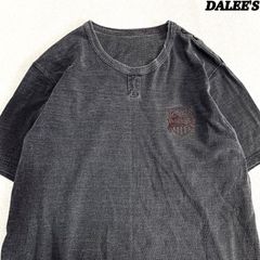 DALEE'S&Co / DELUXEWARE チョコチンTシャツ ショートスリーブTシャツ 半袖カットソー ヴィンテージ加工 ロゴプリント ショルダーボタン 43サイズ グレー DALEES ダリーズアンドコー デラックスウエア