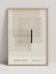 CARO CARO PRINTS | Modern Black & White Exhibition Art Print (GMTC-7701) | アートプリント/ポスター (50x70cm) 北欧