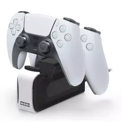 【中古】PS5ハード デュアルセンス ワイヤレスコントローラー専用 充電スタンドダブル