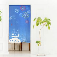 [노렌 공방] 토토로 노렌 지브리 태피스트리 봄 여름 가을 겨울 폭 85cm × 길이 150cm 여름 추억 11574 [여름 추억]