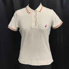 Paul Smith pink【ポールスミス】半袖ポロシャツ【レディースM/白/white】うさぎ刺繍/オンワード樫山/日本正規代理店タグ/Tops/Shirt◆BJ062-b