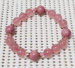 マダガスカル産ロードナイトインクォーツ/Rhodonite in Quartz