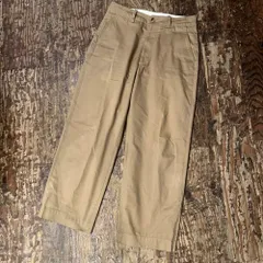 UNIVERSAL PRODUCTS ユニバーサルプロダクツ NO TUCK CHINO TROUSERS SIZE1 233-60506 ベージュ【代官山03】