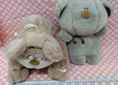 バンダイ　プチアムール　ピンクのくまぬいぐるみ　昭和レトロ バンダイ プチアムール ピンクのくまぬいぐるみ 昭和レトロ