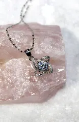 四つ葉のクローバーのネックレス S925銀製 スターリングシルバー SC