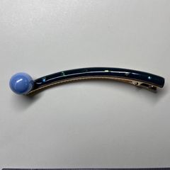 パール付きラインクリップピン　ブルー