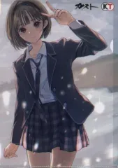 【中古】クリアファイル 星崎愛央 描き下ろしA4クリアファイル 「PS4/Switchソフト BLUE REFLECTION TIE/帝」 アマゾン購入特典