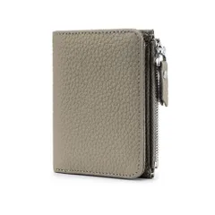 ☆ グレー ☆ 財布 本革 二つ折り コンパクト RFID yswa5331 財布 レディース 二つ折り 本革 サイフ さいふ 折財布 レザー 小さい 薄い ボックス型 小銭入れ コインケース お札入れ カード収納 ミニ財布 大容量 コンパクト