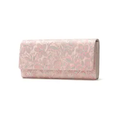 アルカン 長財布 Arukan クレア 財布 かぶせ 本革 花柄 レディース 1417-619 ピンク(44)のサムネイル