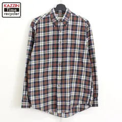 00s Brooks Brothers チェック柄 ボタンダウン ライトネル 長袖シャツ メンズ 表記Mサイズ