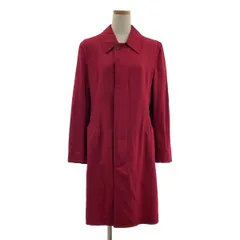 【美品】  COMME des GARCONS COMME des GARCONS / コムコム | AD2005 | ウールギャバジン ステンカラー コート | S | レッド | レディース