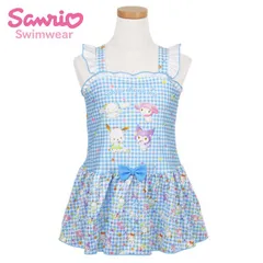 水着 女の子 キッズ 子供 ワンピース サンリオ キャラクターズ ブルー(3251801) 100 110 120 130cm おしゃれ かわいい 可愛い 幼稚園 保育園 小学生 子ども こども 女児 キャラクター