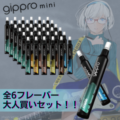 【 gippro mini 全フレーバー 大人買いセット！ 】gippromini  使い切り 使い捨て 電子タバコ 爆煙 携帯 持ち運びシーシャ シーシャ ベイプ 大人買い パーティ ギフト 禁煙 吸引回数 約700回