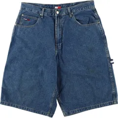 古着 トミーヒルフィガー TOMMY HILFIGER JEANS デニムペインターショーツ ハーフパンツ メンズw35相当/eaa557025